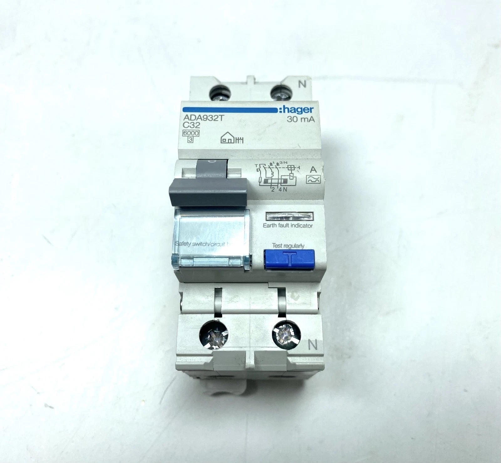 2 Pole C32 Circuit Breaker Switch for Hager ADA932T (240V)