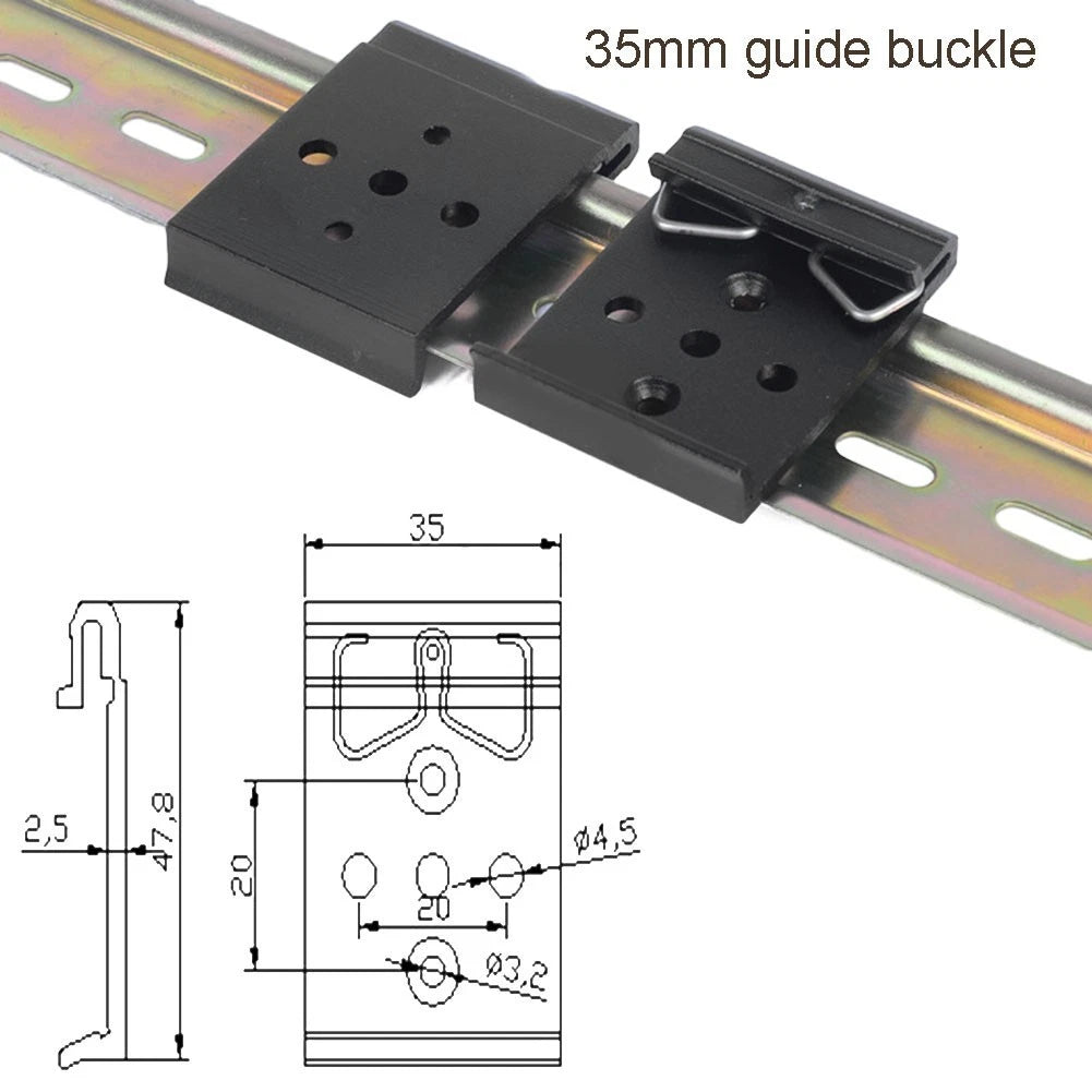 Guide Rail Clip for Industrial and Electronic Applications