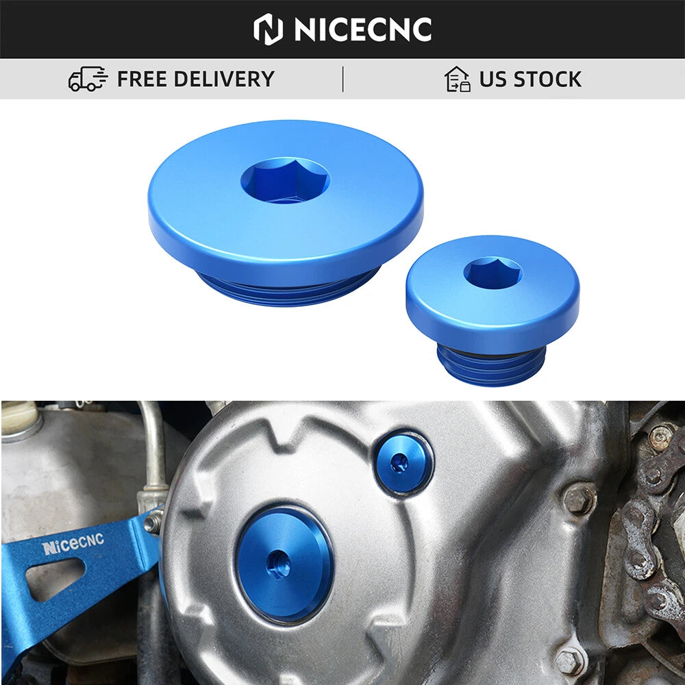 CNC Crankcase Engine Plugs for Yamaha YFZ450 (2004–2013)