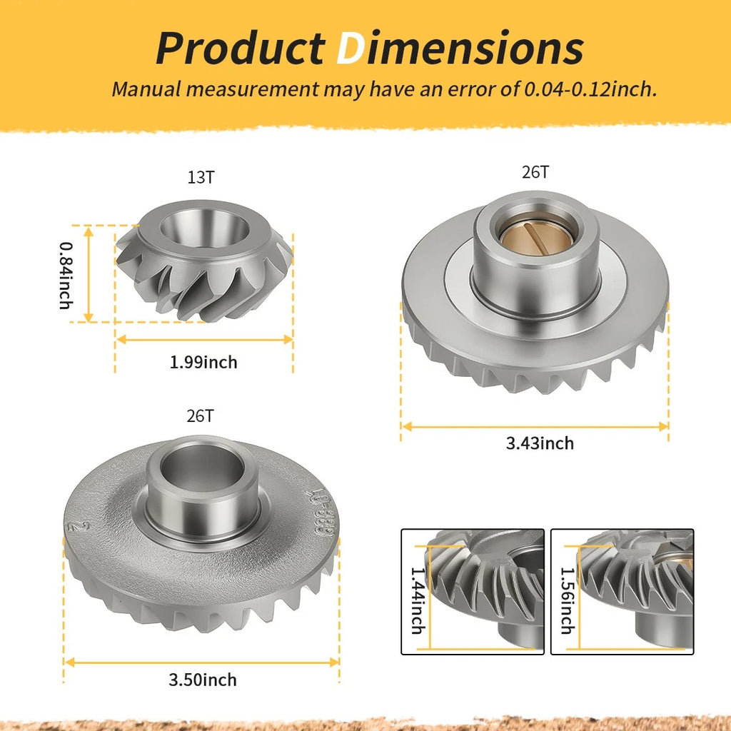 Gear Set for Yamaha 75-90HP (688-45551-00, 688-45560-00, 688-45571-00)