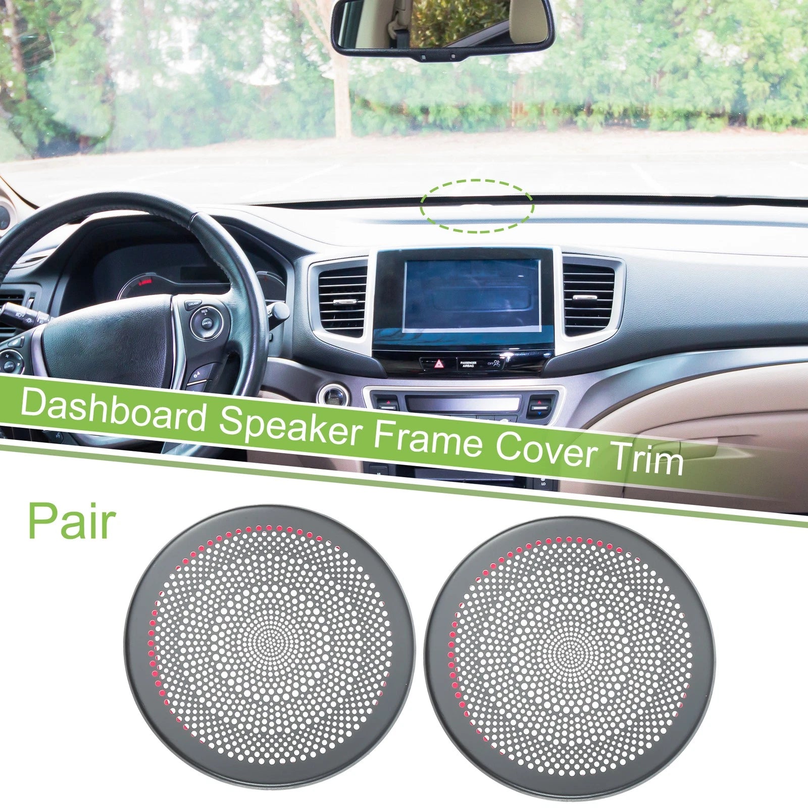 Dashboard Speaker Frame Cover Trim for Ford Escape 2020–2021 Titanium Tone