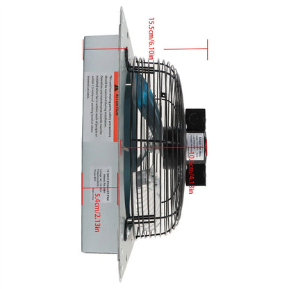 12" Wall Mounted Shutter Exhaust Fan for (1620RPM)
