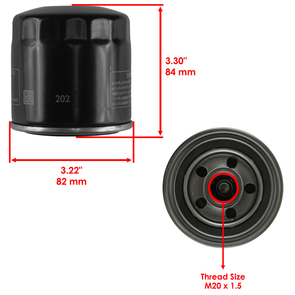 Oil Filter Replacement for Kawasaki Vulcan 900 VN900 Classic (2006–2024)