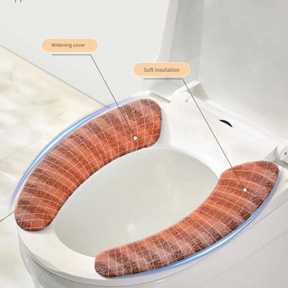 Plush Thick Soft Toilet Seat Cover for Most Toilet Types