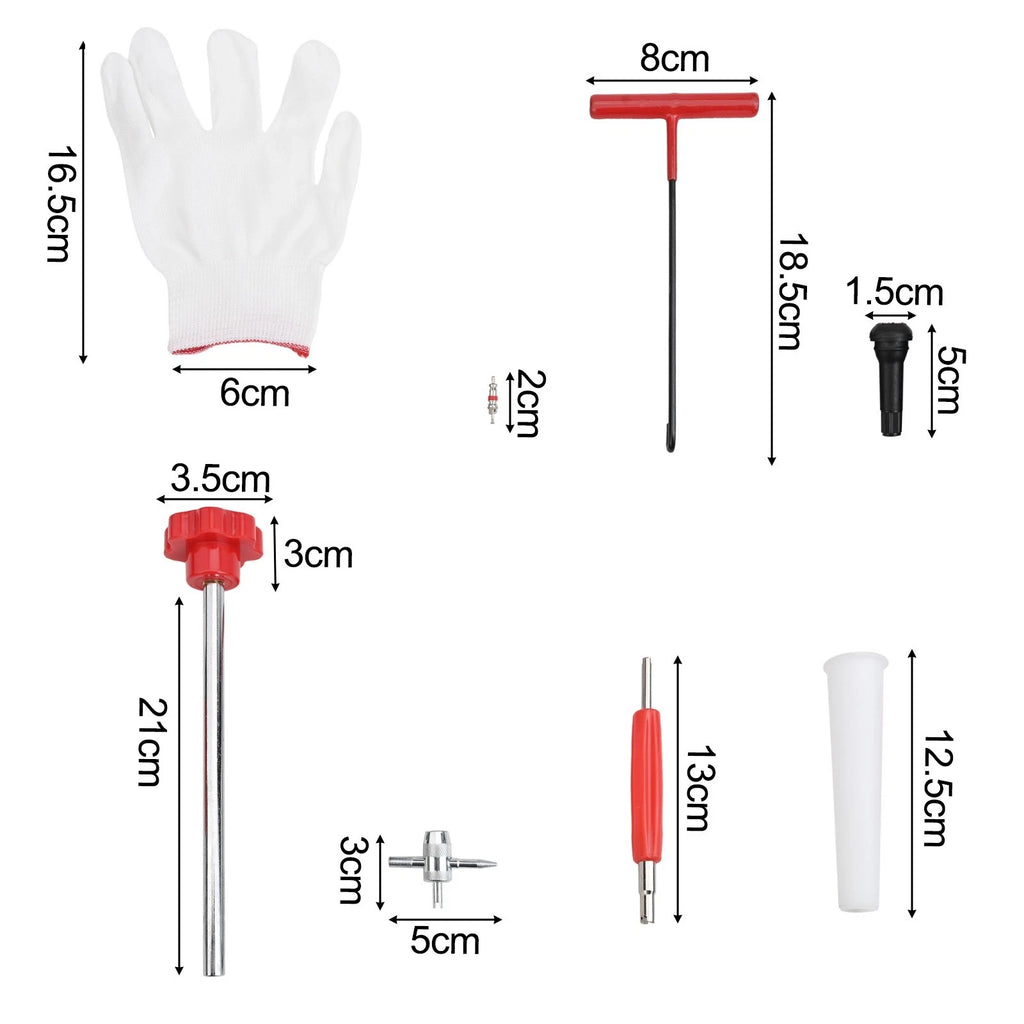 22pcs Quick Change Tire Valve Tools for ATVs and Trucks