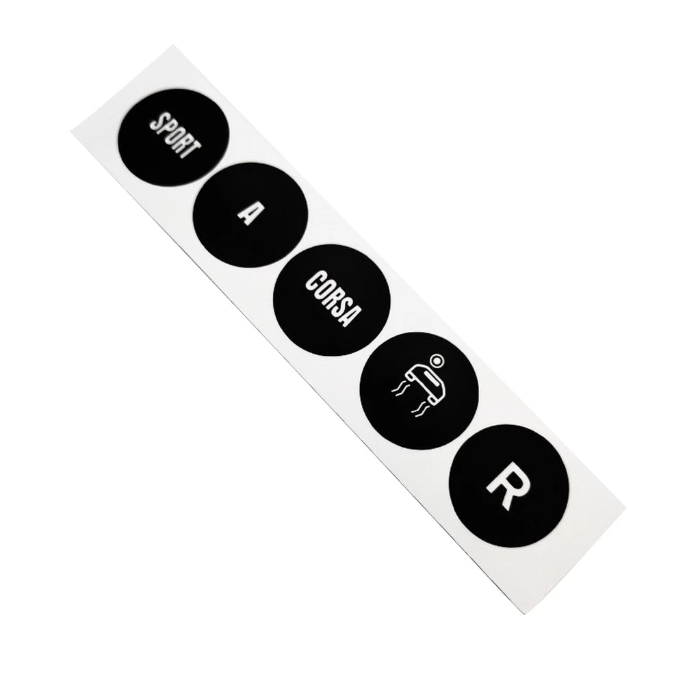 Gear Selector Button Sticker for Maserati GranTurismo