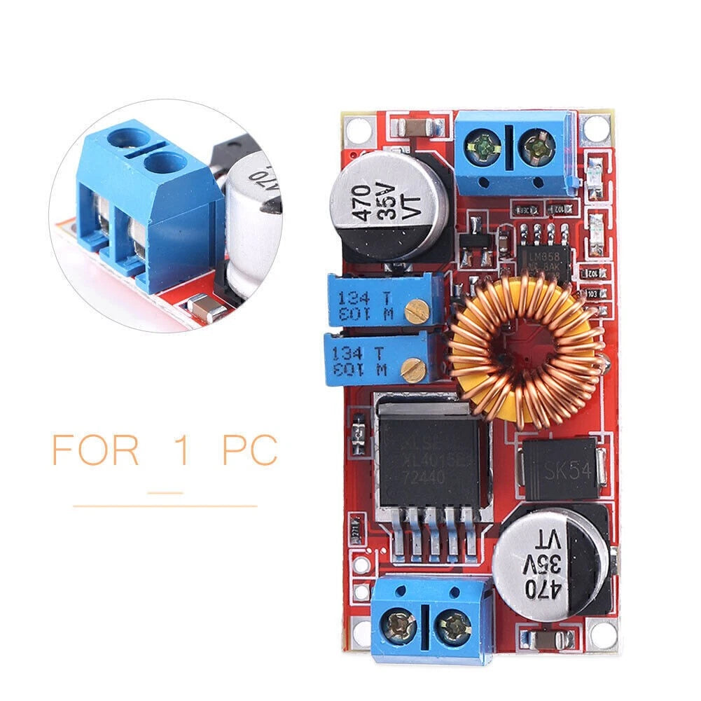 5A Lithium Charger Step down 5A 5V-32V to 0.8V-30V Power Supply Module LED Drive