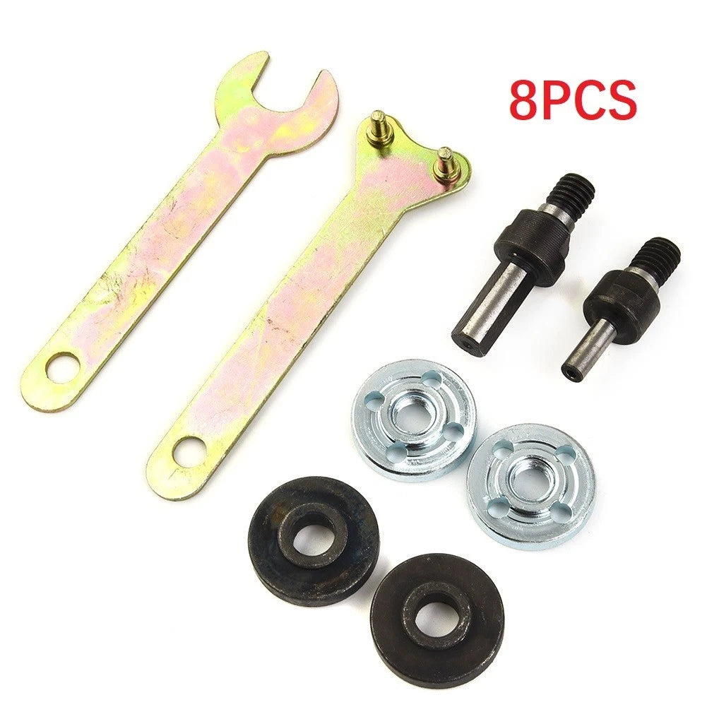 8-Piece Mandrel Spanner Connecting Rod Kit for Angle Grinder