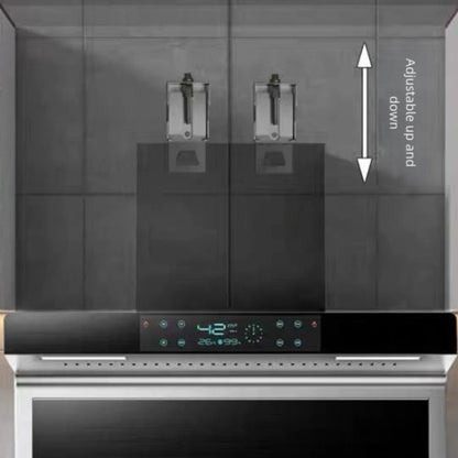 Set of 2 Adjustable Range Hood Hanging Hooks for Kitchen Use