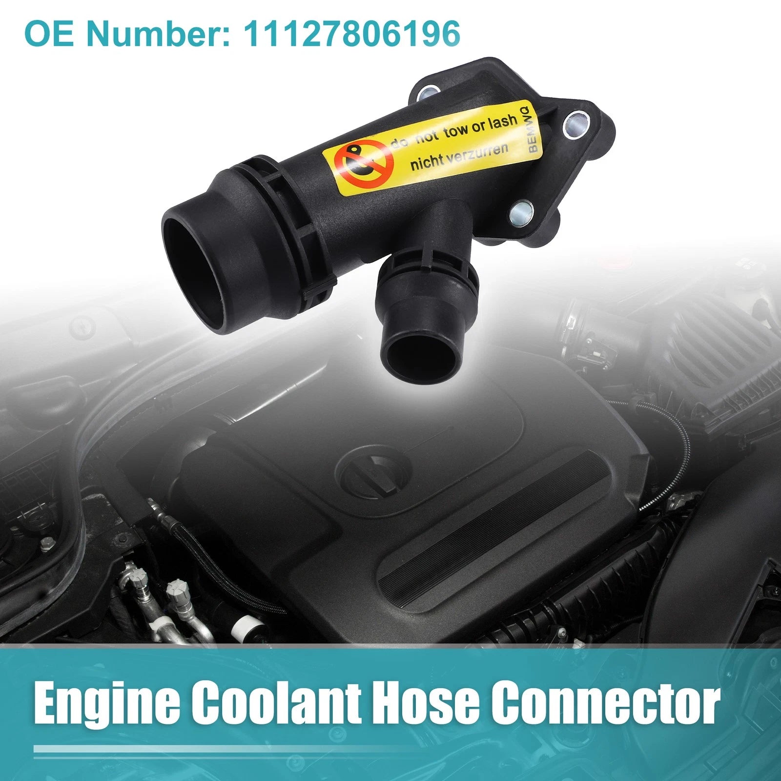 Engine Coolant Hose Connector Replacement for BMW 7 Series E65 E66 (2001–2008)