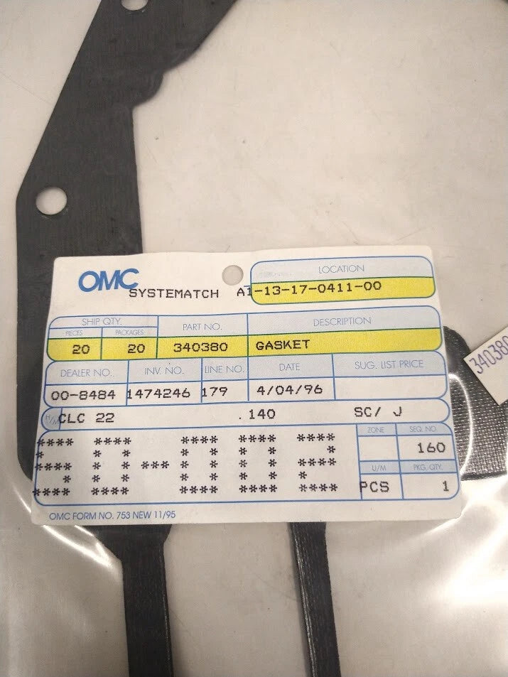 OMC Gasket for OMC 340380 (OEM)