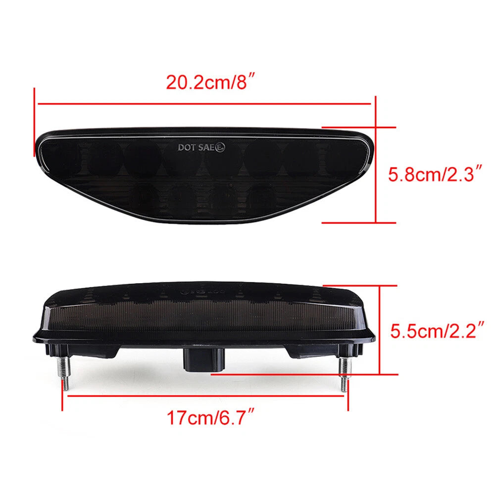 LED Tail Light for Honda TRX450R & TRX450ER (2006–2014) Black