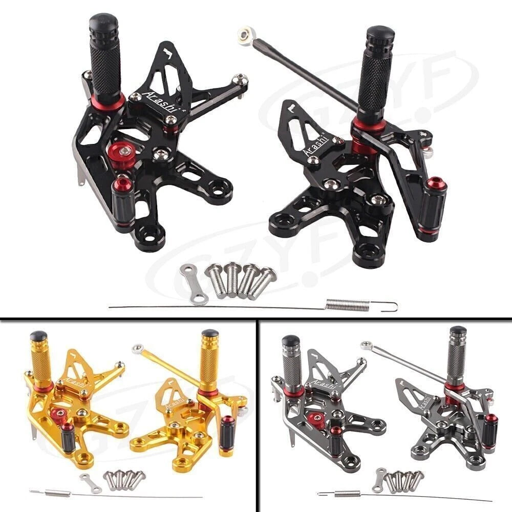 Adjustable Rearset Footpeg Shift Rearsets for Kawasaki ZX10R (2006–2007)