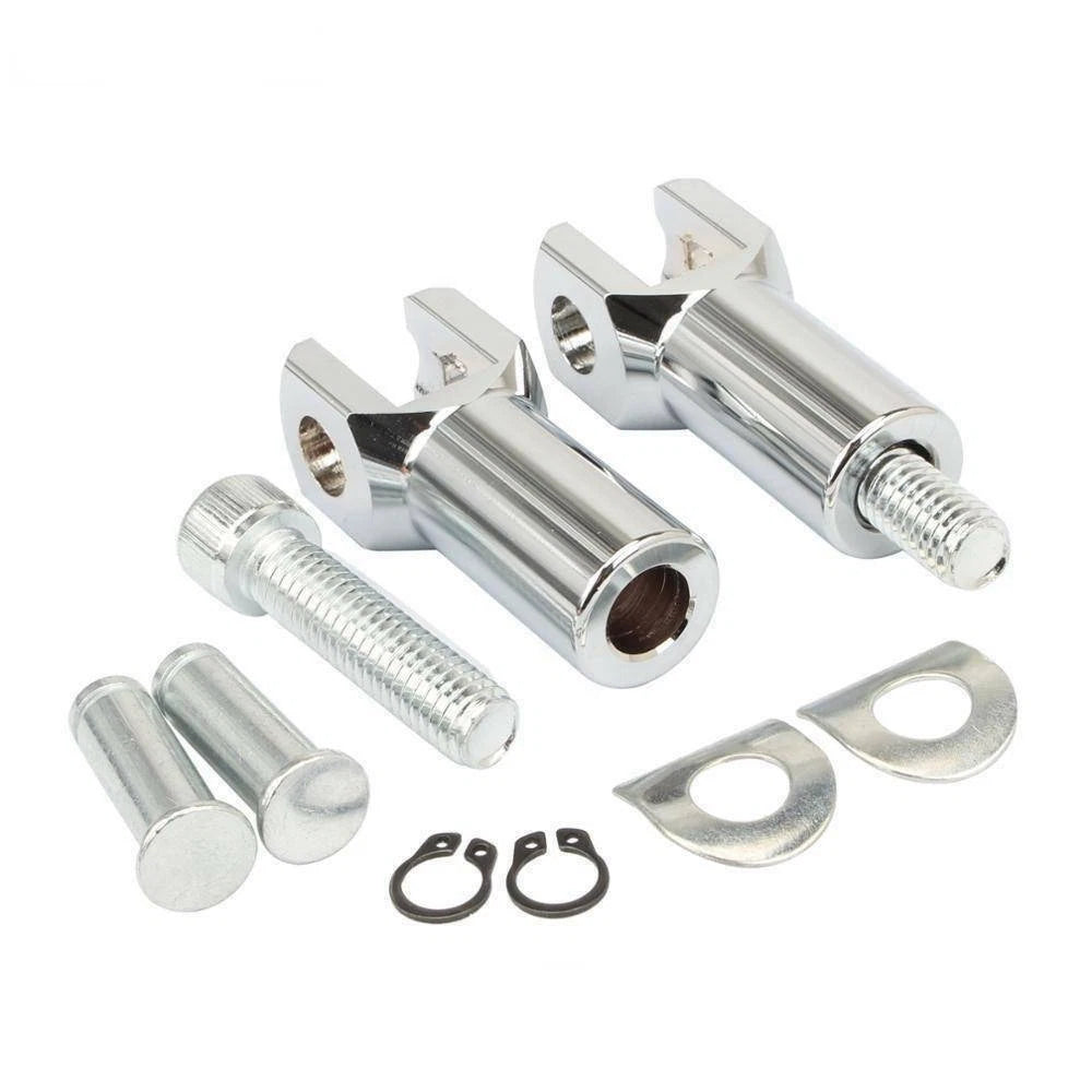 Chrome Passenger Foot Peg Rest Support Mount Clevis for Harley Softail (2000–2006)