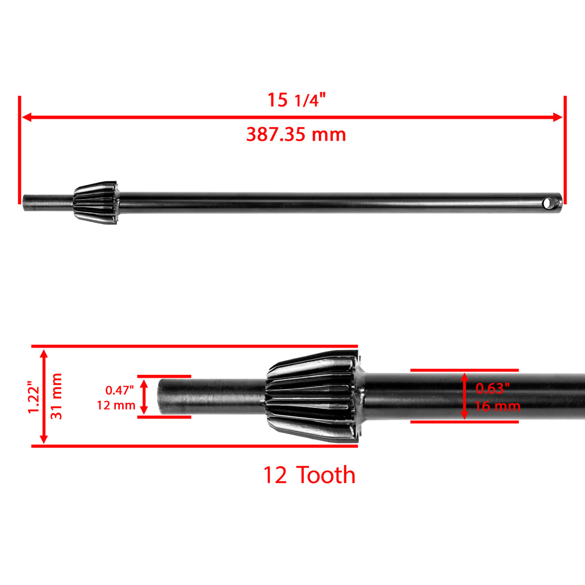 Steering Shaft Replacement for Husqvarna YT150 YT180 YTH130 YTH145 YTH150 (1993–2024)