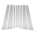 Door Pillar Window Trim 8 Pc for BMW X5 (2014–2018) Silver Tone