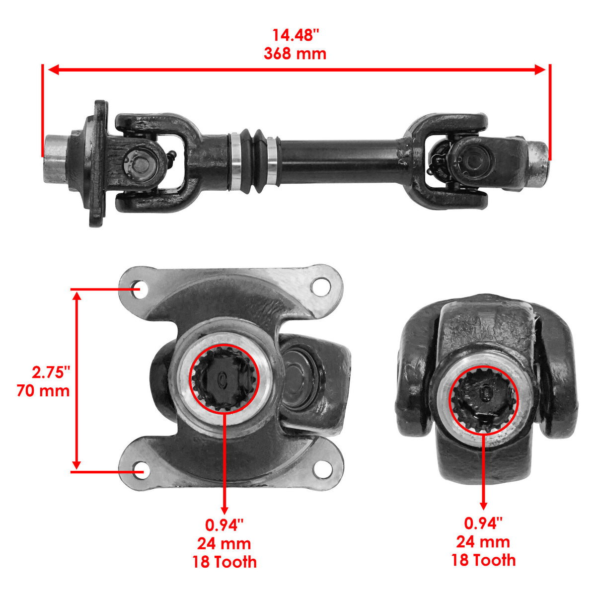 Rear Propeller Propeller Shaft Replacement for Can Am Outlander 500 4X4 (2007–2012)