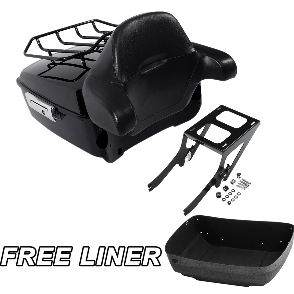 Trunk Mount Rack & Pad for Harley Heritage Classic FLHC (2018–Present) Black