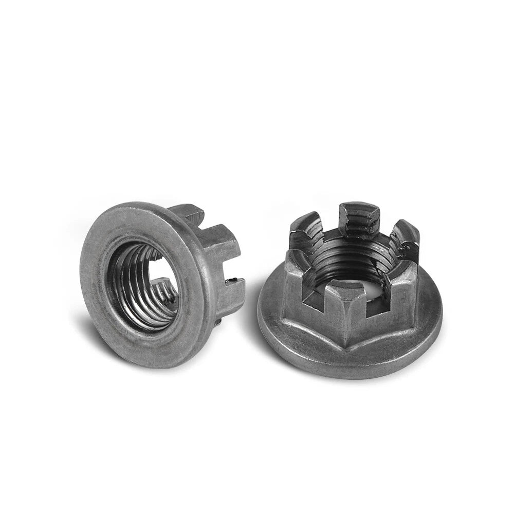 2PCS Front Axle Wheel Castle Nut for Yamaha Banshee Warrior Blaster (200–200)