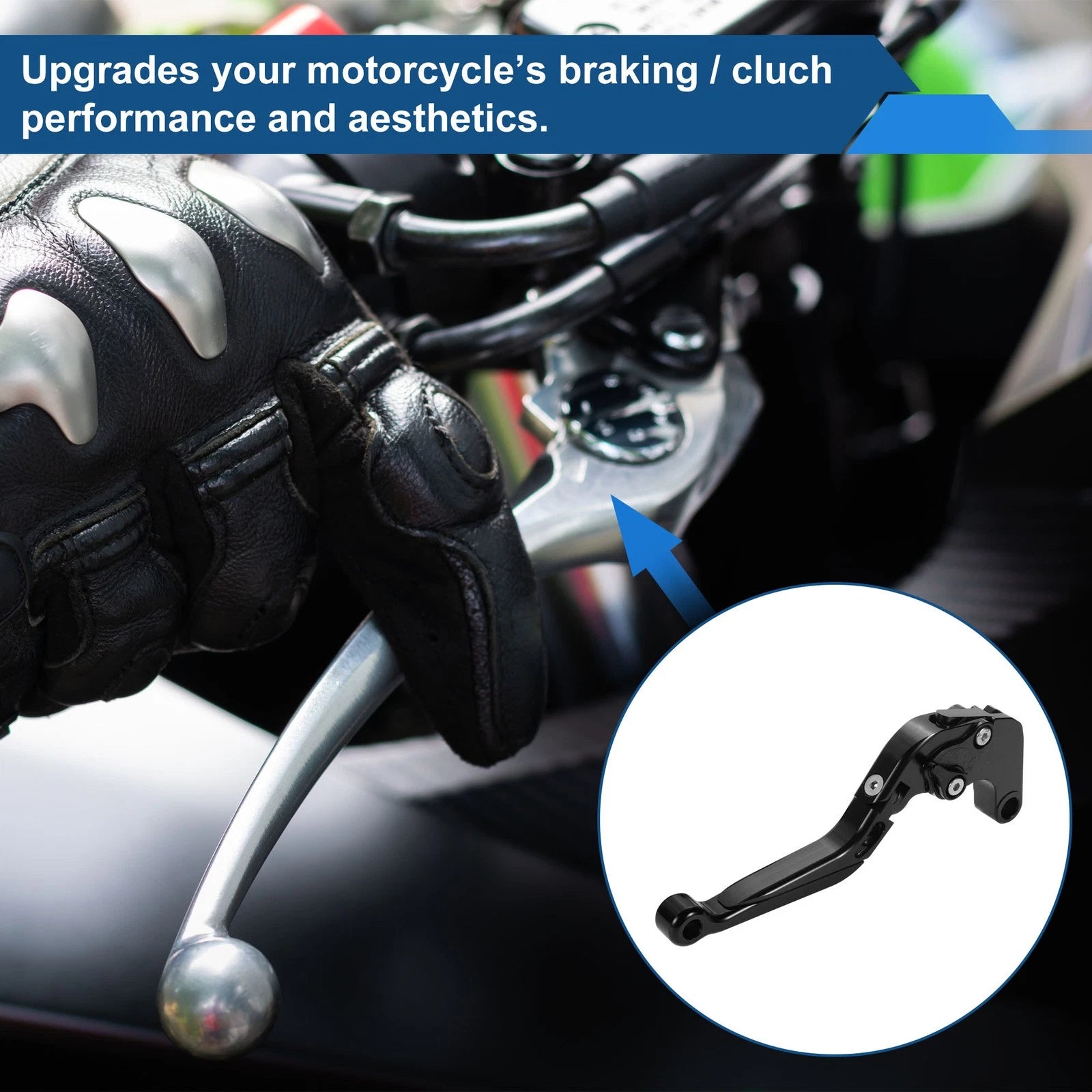 Short/Long Brake Clutch Levers for Aprilia RS660 (2020–2025) 1 Pair Solid Black