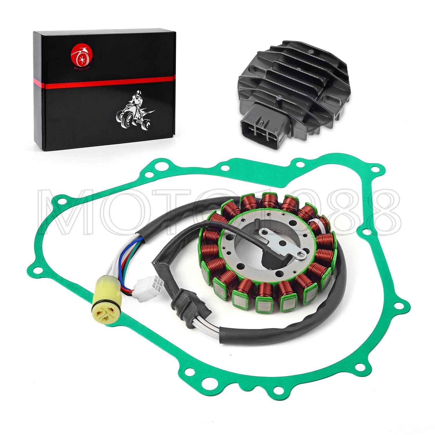 Stator & Regulator Rectifier with Gasket for Yamaha Grizzly 400 450 (2007–2008)