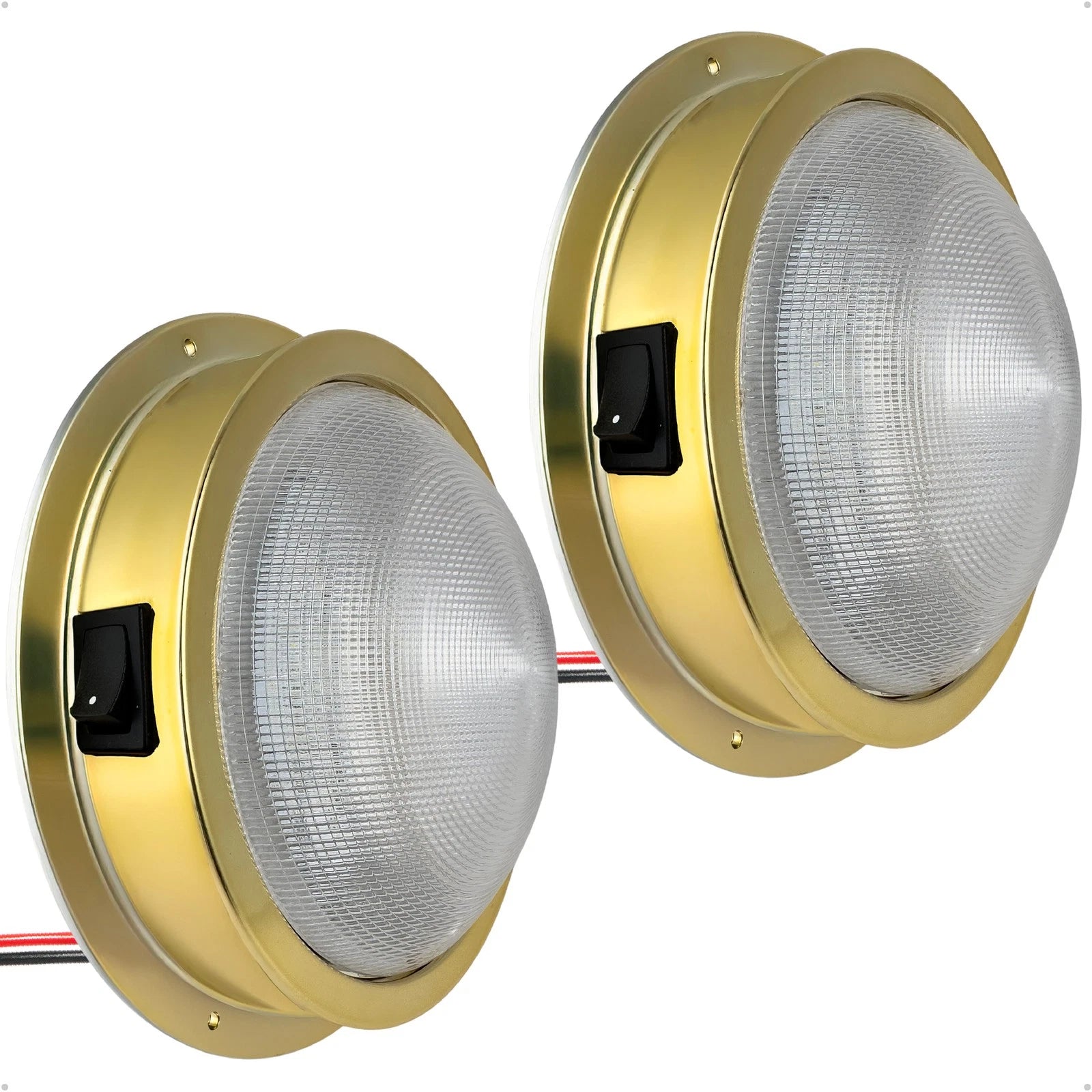 2X Marine LED Interior Dome Light for Boat (6")
