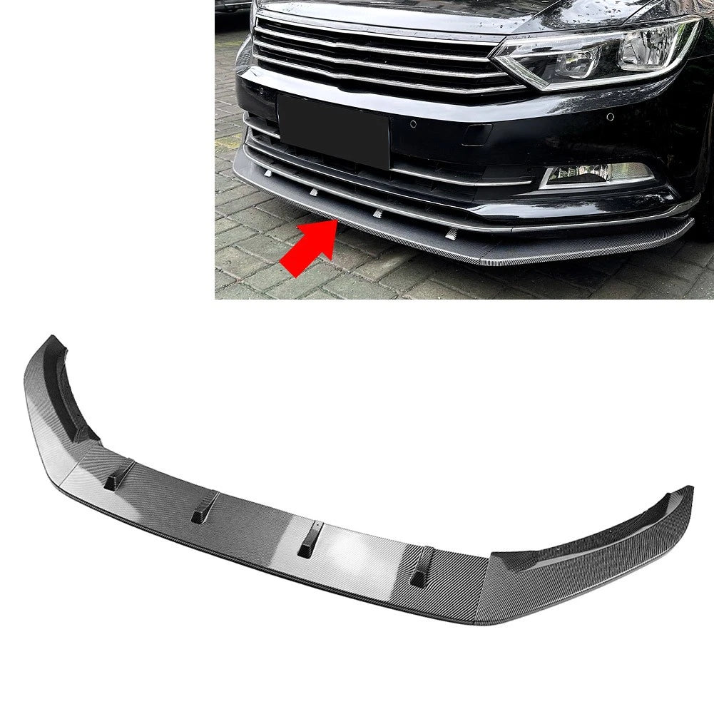 Front Bumper Splitter Spoiler Lip for VW Passat B8 (2014–2019)