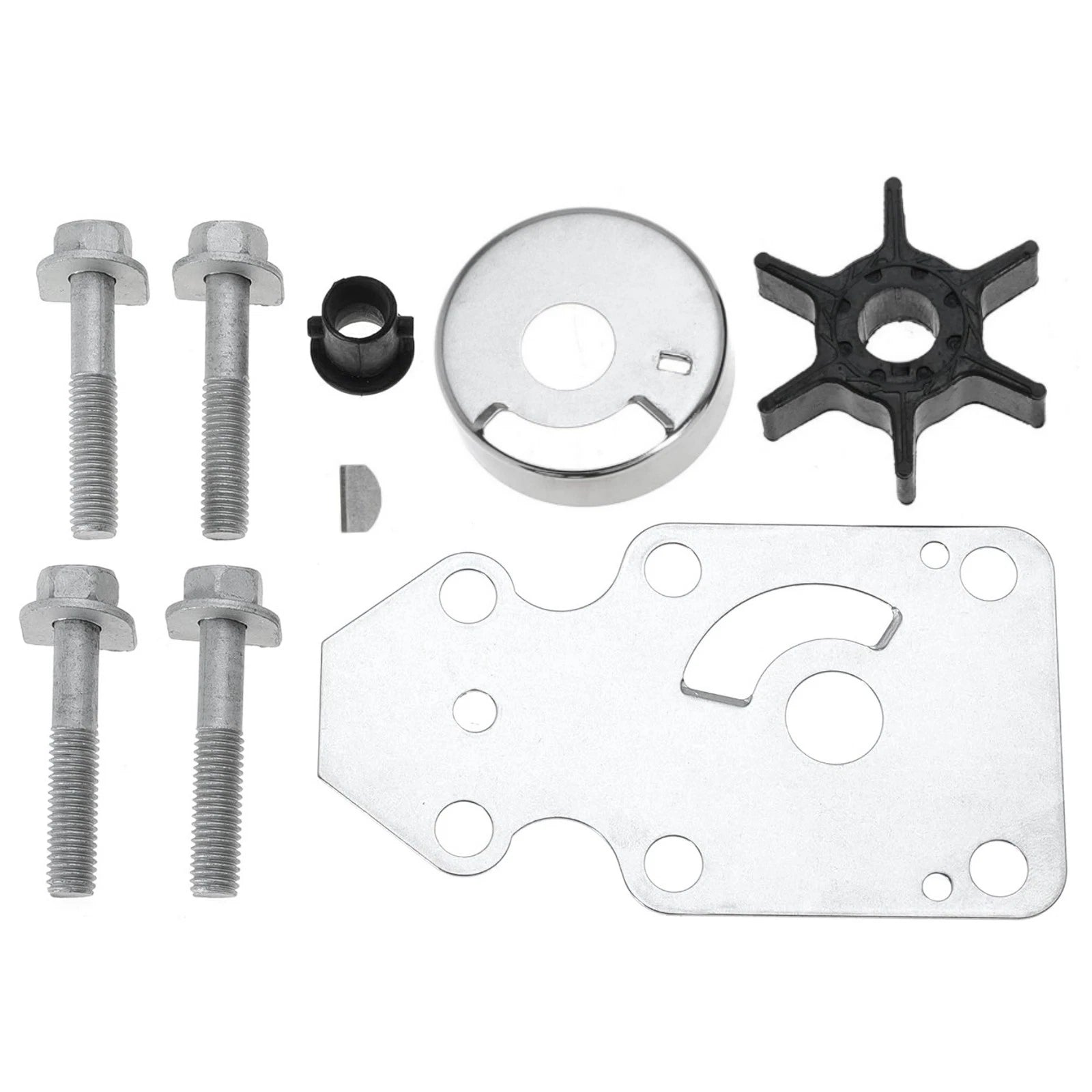 Water Pump Impeller Kit for Yamaha Outboard 9.9 15 HP (1996–2023) 63V-W0078-01 63V-W0078-00