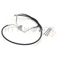 Front +8" Black Vinyl Brake Line Kit for Harley Touring (2008–2013)