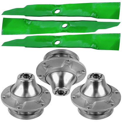 Deck Spindle and Blade Replacement for John Deere X700 X720 X724 X728 (60") (2015–2018)