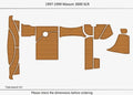EVA Pads for Maxum 3000 SCR (1999) - Teak Faux Flooring Mat
