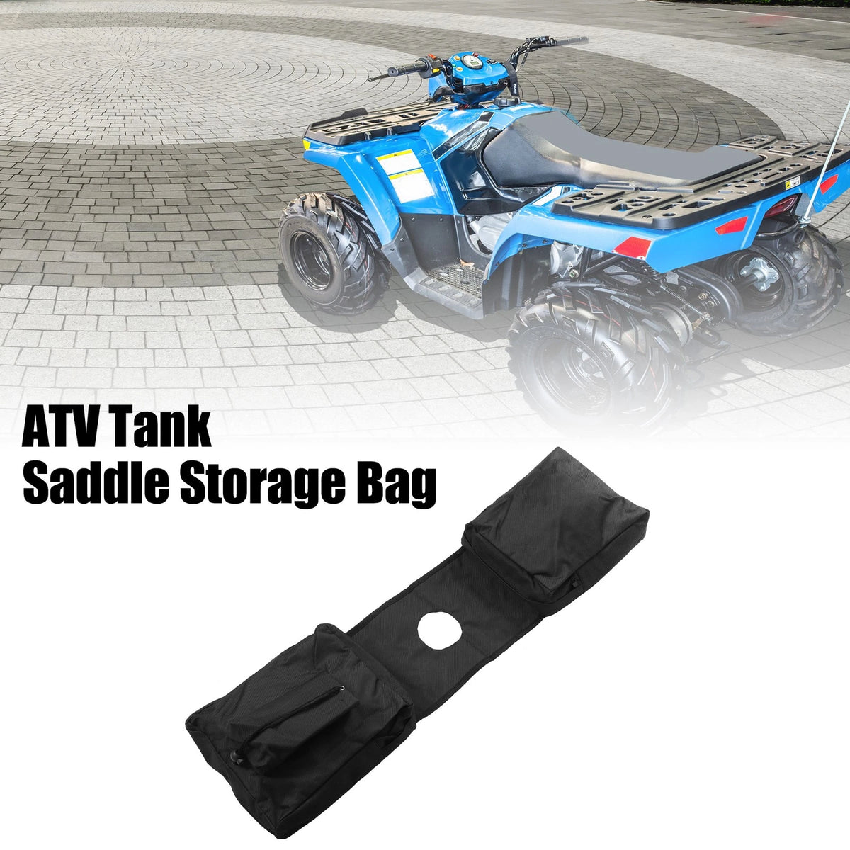 Tank Saddle Storage Bag for Polaris Sportsman 450 570 850 Black (OEM)