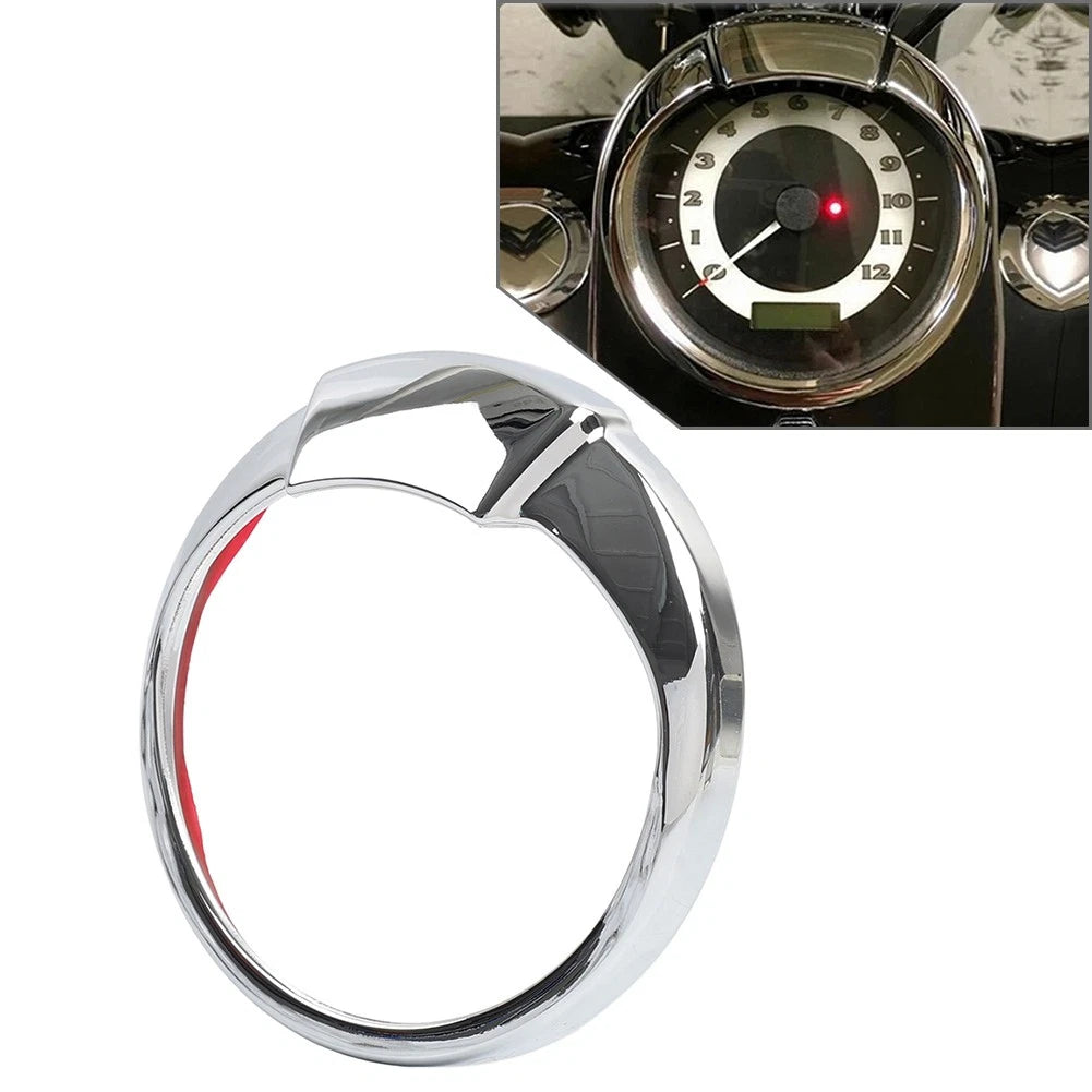 5" Gauge Visor Ring Speedometer Cover Bezel For Harley Road King Dyna Softail
