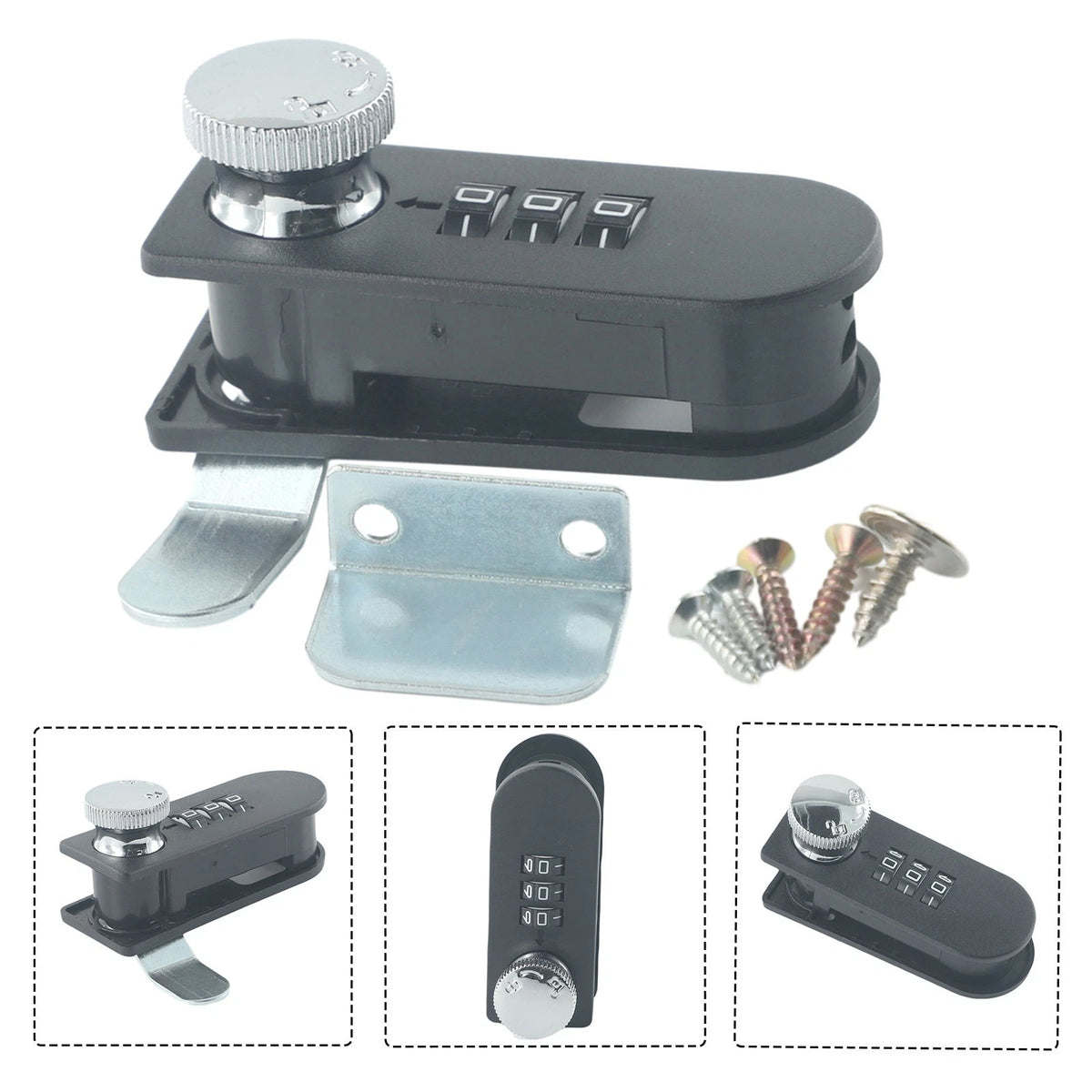 3 Code Locks for Cabinet Drawer Lock Modern Simple