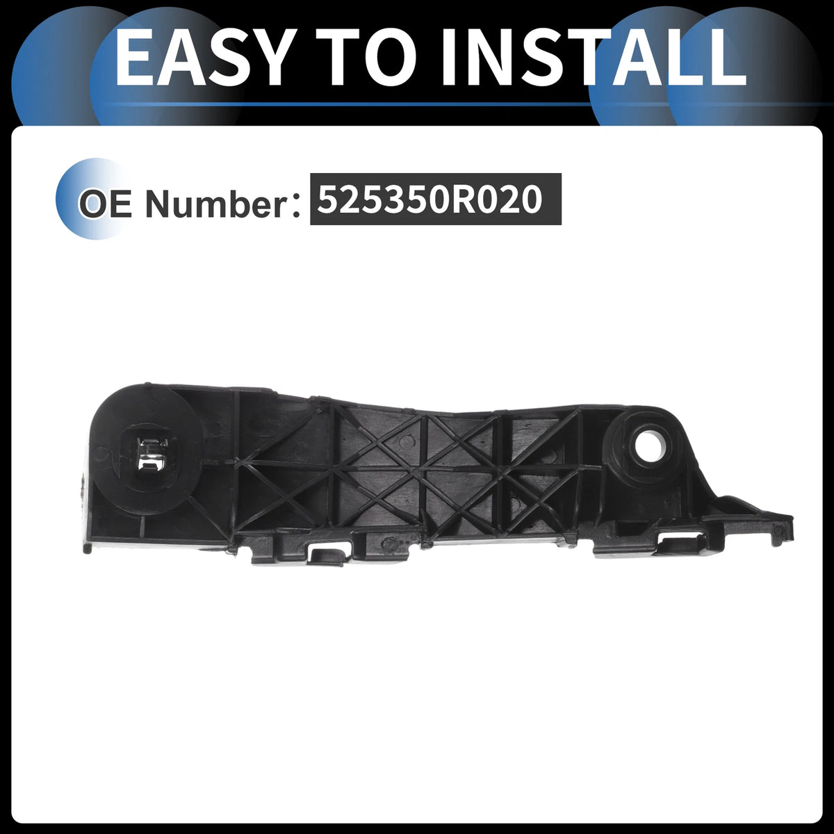 1pc Right Front Bumper Retainer Bracket No. 525350R020 for Toyota RAV4 (2006–2012)