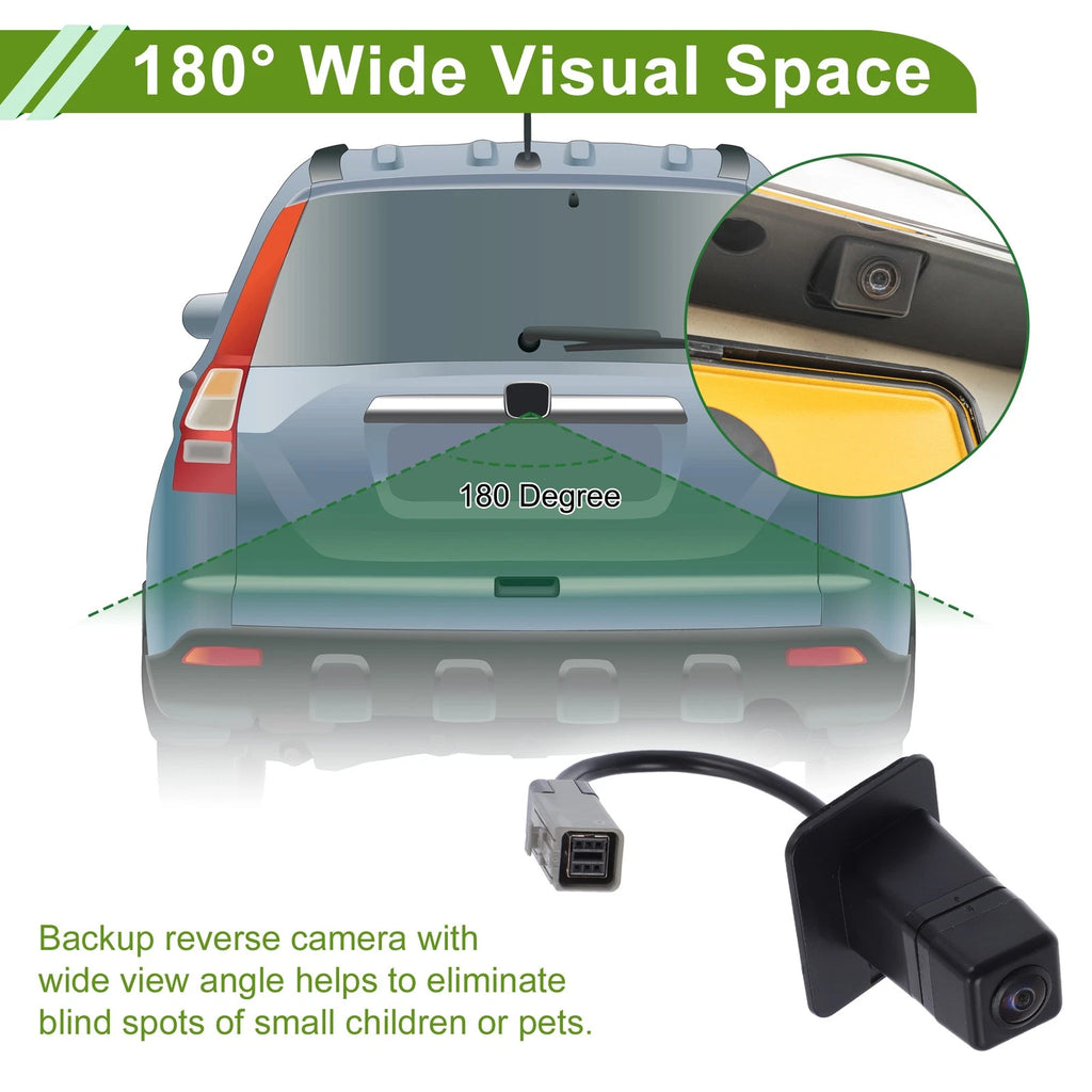 Rear View Camera Backup Reverse Camera 120-180° for Subaru Outback Legacy (2015–2020)