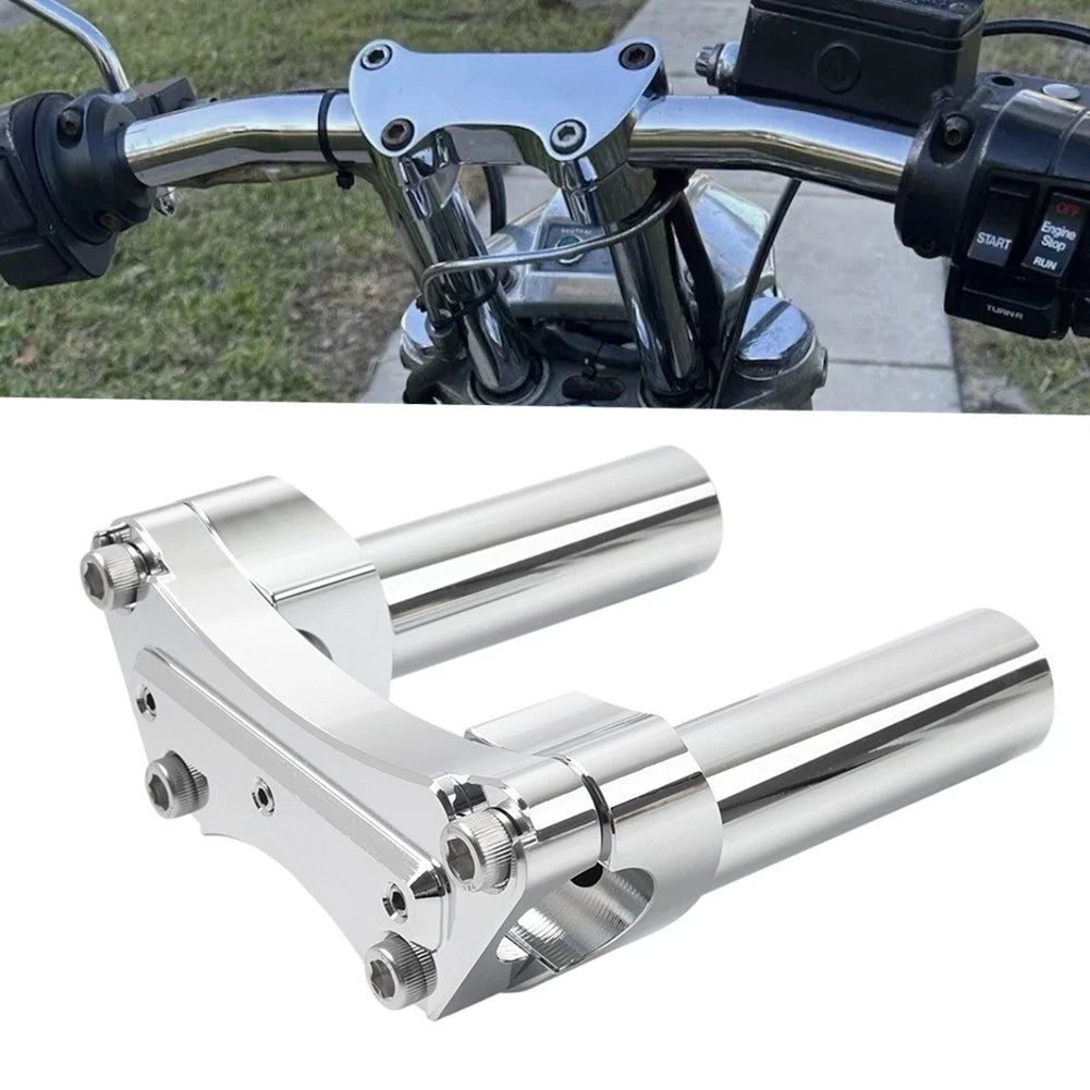 4.5" Handlebar Risers Top Clamp for Harley Road King Glide Chrome