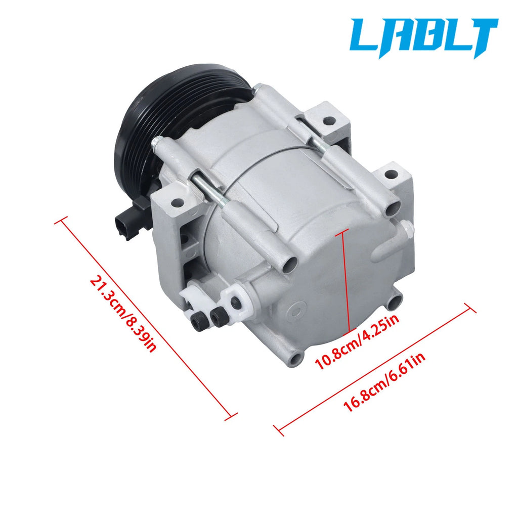 AC Compressor for Ford E-150 E-250 E-350 E-450 Mustang 4.6L 5.4L (1992–2021)