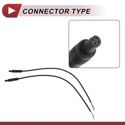 Set of 2 Reverse Rear View Parking Camera Video Cables 0.98ft 4Pin