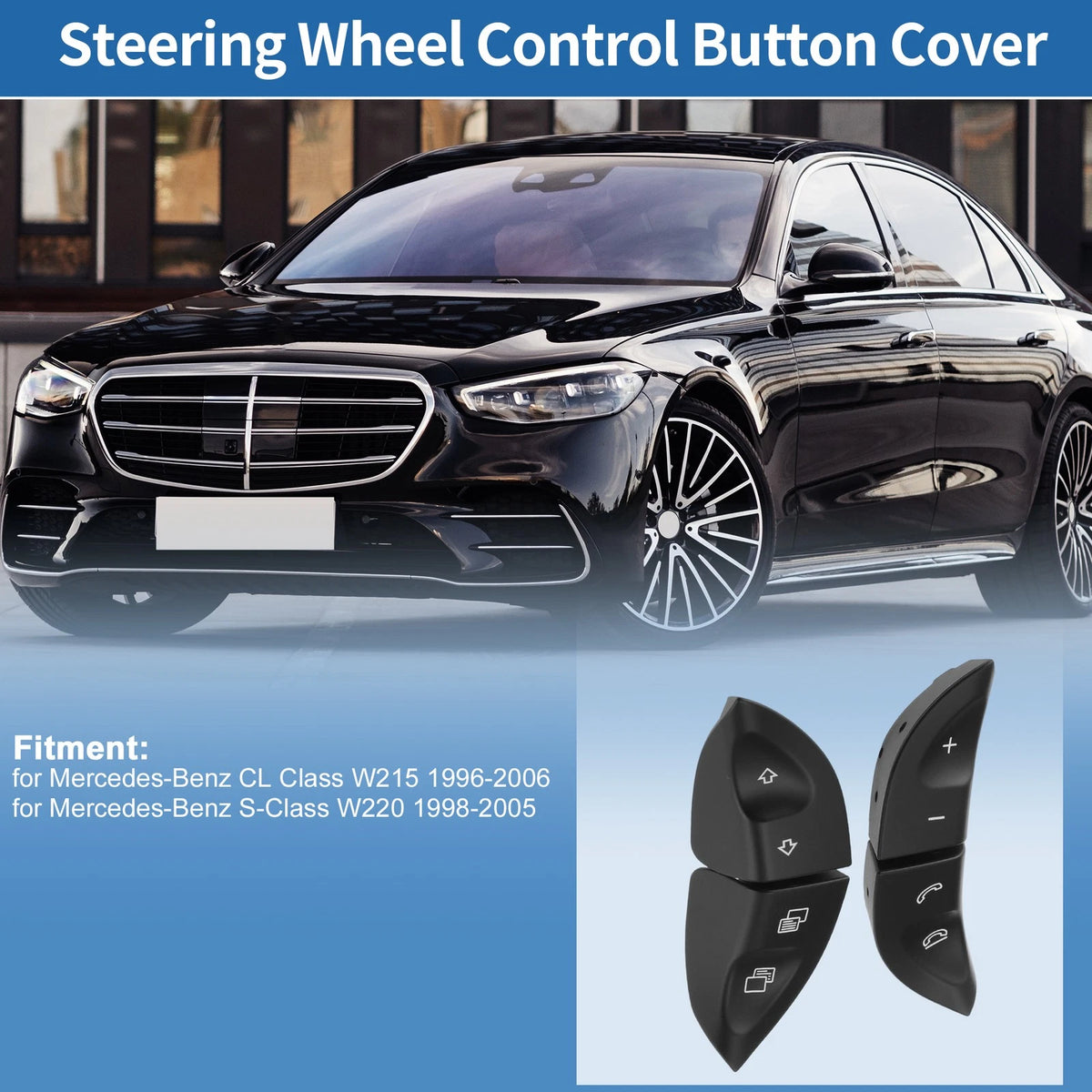 Steering Wheel Buttons for Mercedes-Benz CL Class Left Right (2007–2014)
