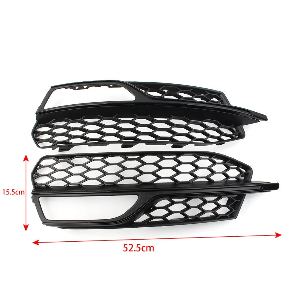 Honeycomb Mesh Fog Light Grille Cover for Audi A3 S3 (2013–2017)