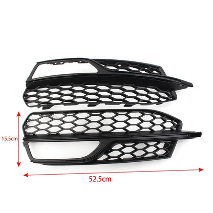 Honeycomb Mesh Fog Light Grille Cover for Audi A3 S3 (2013–2017)