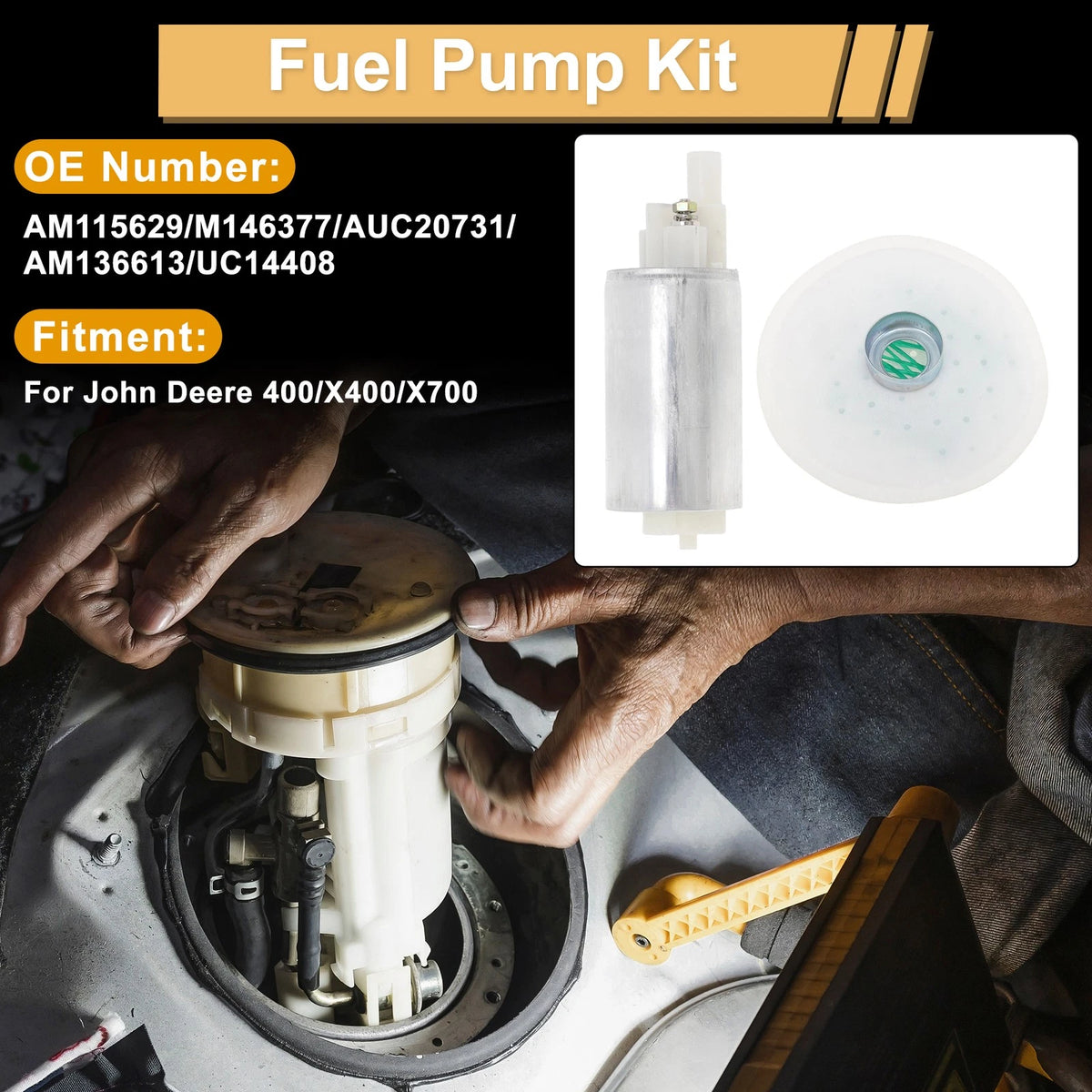 Fuel Pump for John Deere 400/X400/X700 (Replaces AM115629)