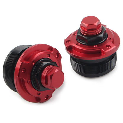 Front Fork Shock Adjusters 47MM For YAMAHA R15 V3 2017-2019 Motorcycle Red 2pcs