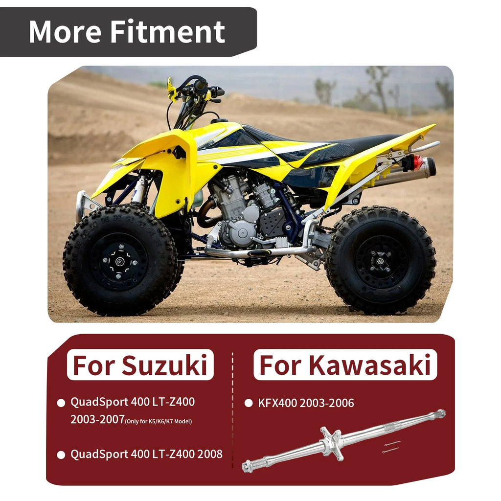 Rear Axle Shaft for Suzuki Quadsport Z400 LTZ400 2003–2008 64710-07G30