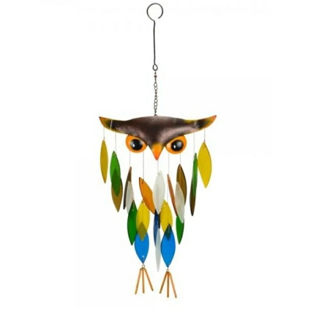 Decorative Owl Wind Chime for Tranquil Garden Environment