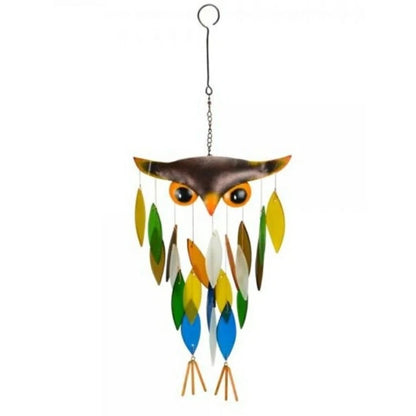 Decorative Owl Wind Chime for Tranquil Garden Environment