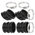 Set of 4 Carburetor Boots and Clamps for Honda CB750F CB750K CB750L CB750C CB750SC