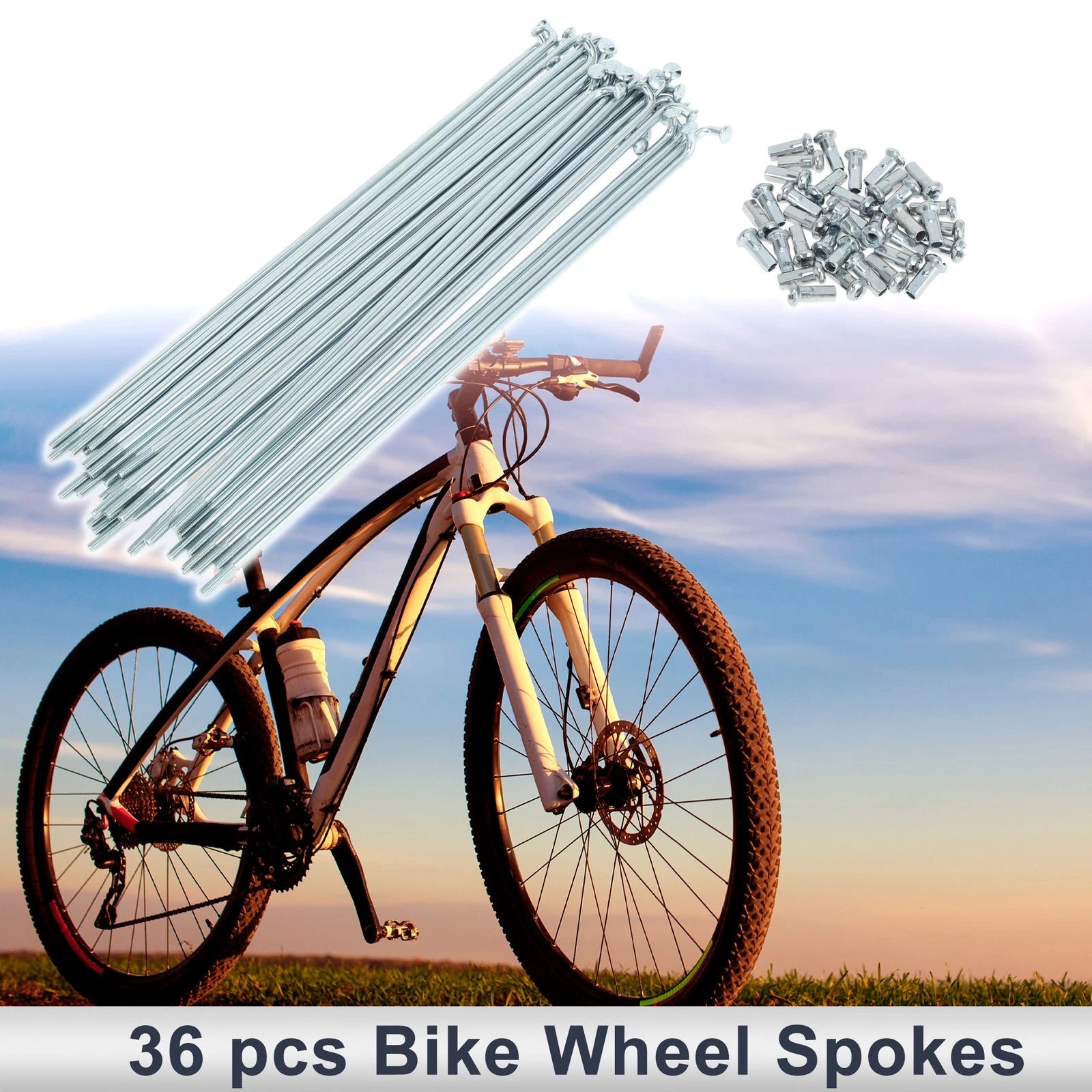 Bicycle Spokes Nipple Set 12G 193mm for Universal (All Years)