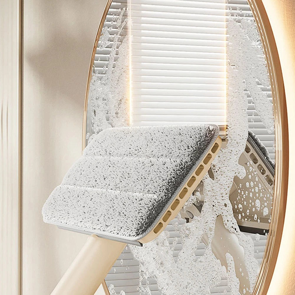 Compact Cleaning Mop for Desktop Use with Cloth Attachment